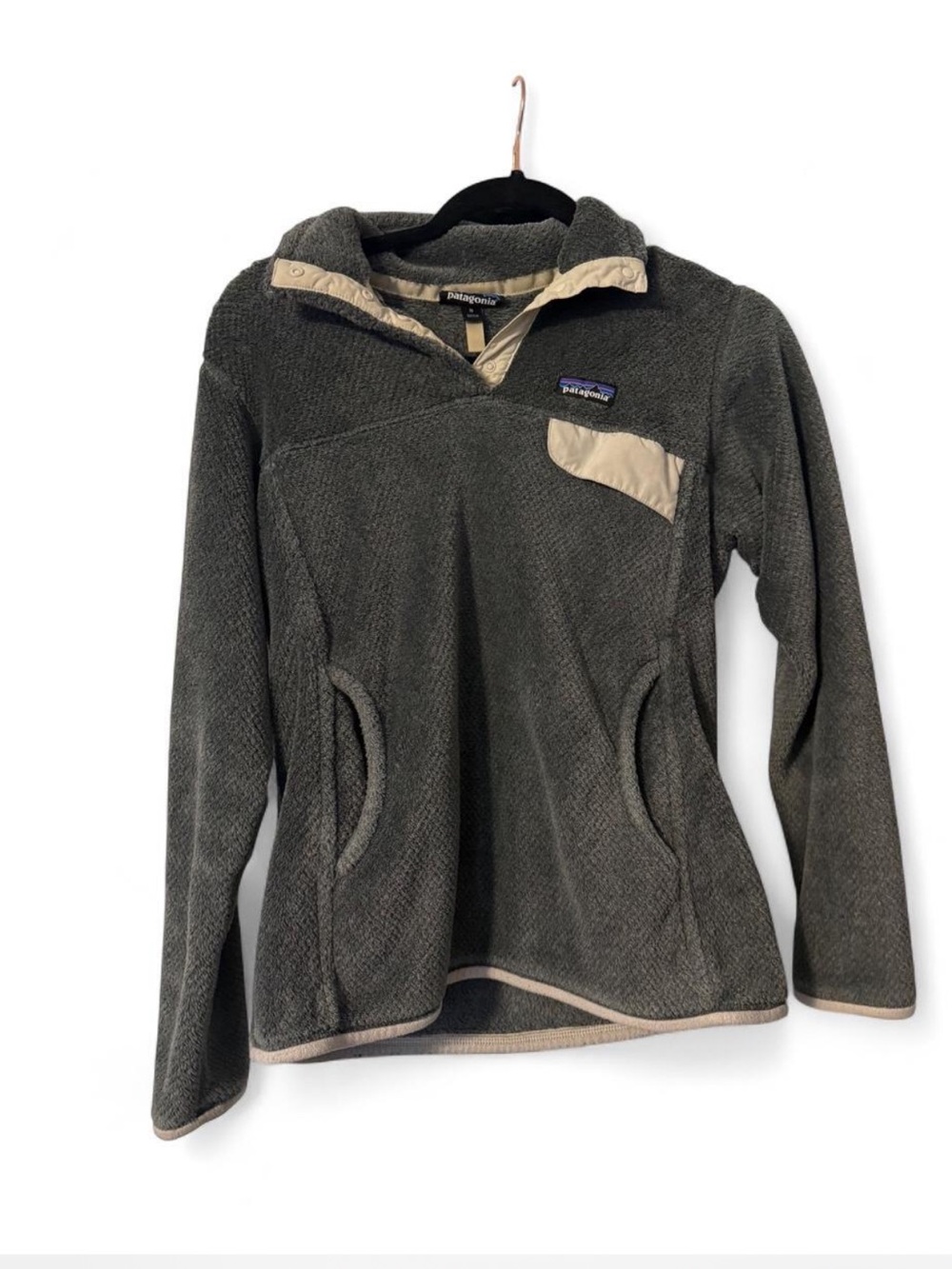 Patagonia re-tool Snap-T Pullover Fleece with Cream Trim